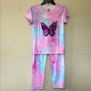 Pajamas in‎ Pink and Blue teens/pre-teens. Size 14-15 Years. 3 piece set. NWOT